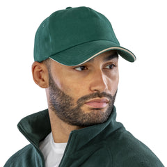 Brushed coton printers/embroiderers cap with sandwich peak
