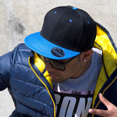 Bronx original flat peak snapback dual colour cap