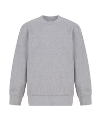 Kids sustainable fashion curved hem sweatshirt