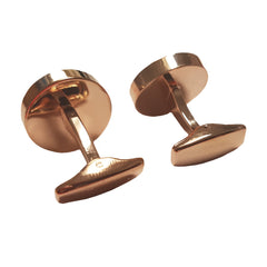 Cufflinks - PREMIER Range - Rose Gold - Round