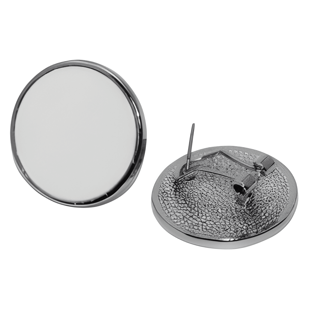 Blank Round Sublimation Stud Earrings