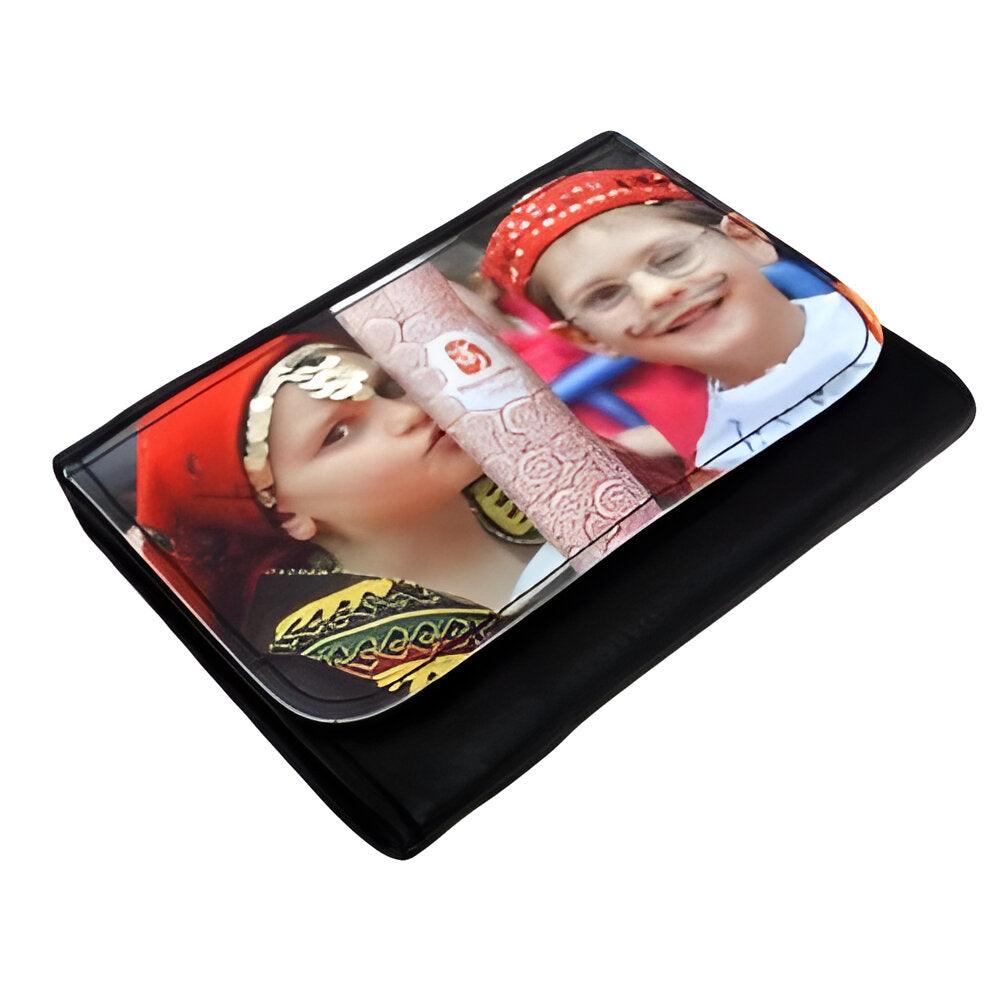 Sublimation Wallets Faux Leather Medium Black