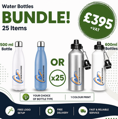 Water Bottles Bundle - 25-Piece Promotional Kit
