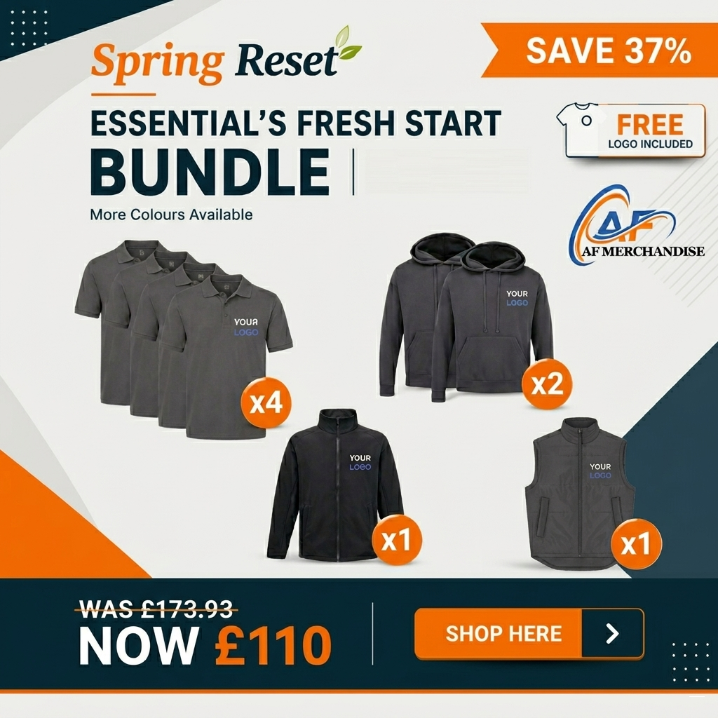 Essential's Fresh Start Bundle - Custom Embroidered Workwear Kit