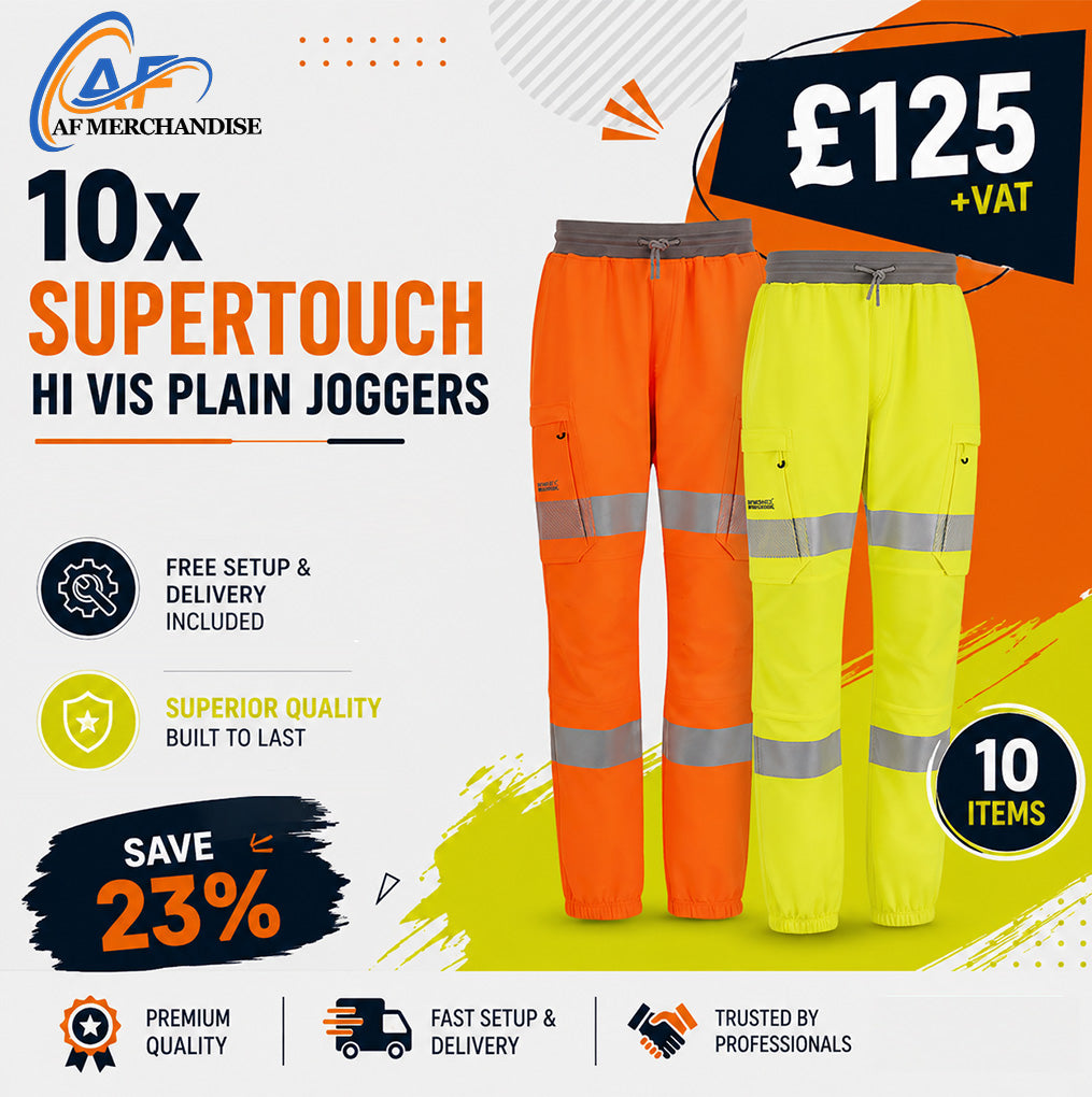 10x Supertouch Custom Hi-Vis Prolite Joggers Bundle