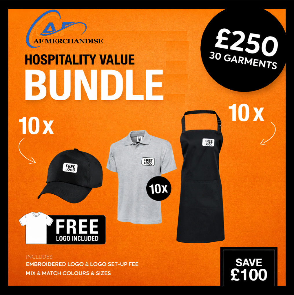 Hospitality Value Bundle - Custom Aprons, Polos & Caps