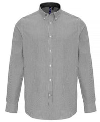 Cotton-rich Oxford stripes shirt