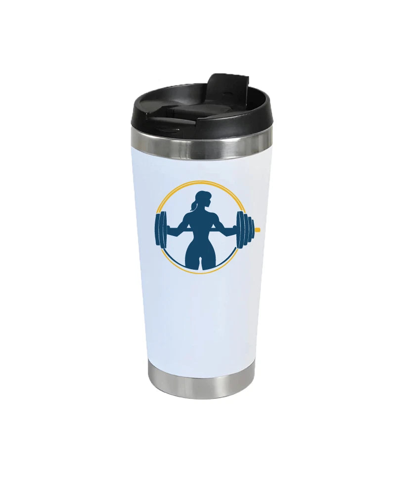 Personalised Custom PolySteel Gloss Finish Tumbler School Gym Travel Mug