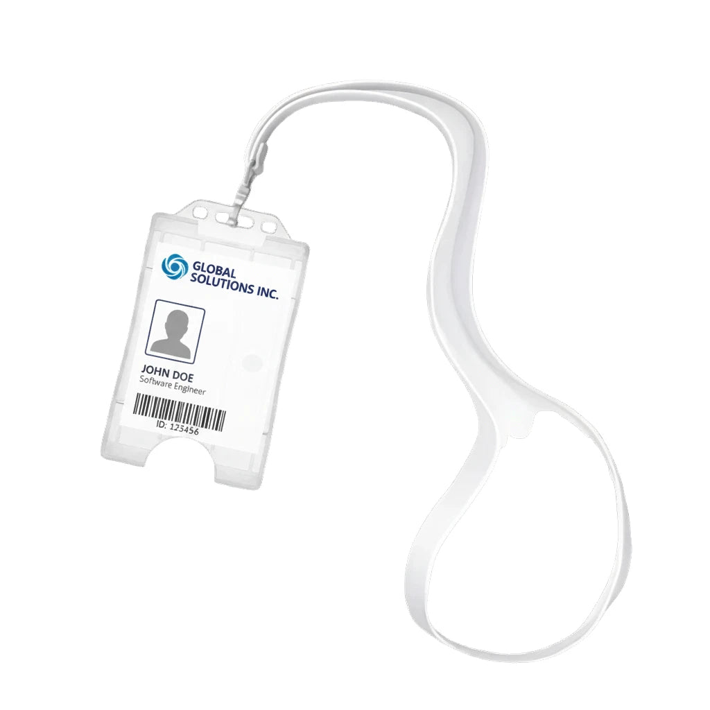 Personalised Custom Sublimation Lanyard Plastic ID Badge Holder Work & Events