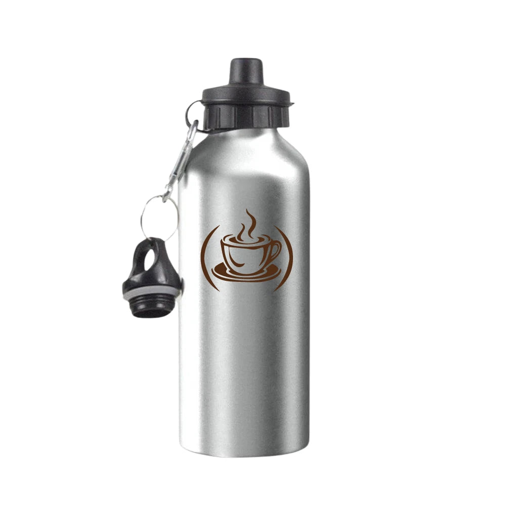 Personalised Custom Name Logo Two Lids Premium Water Bottle 400ml Kids School Gift
