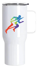 Personalised Custom Mug Stainless Steel School Gym Travel Tumbler With Handle