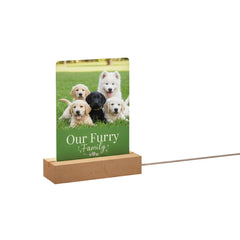 Personalised Custom Rectangular Photo Frame LED Lamp Birthday Anniversary Gift