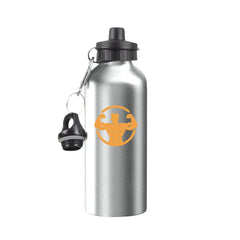Personalised Custom Name Logo Two Lids Premium Water Bottle 400ml Kids School Gift