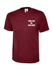 50X Custom Printed Classic T-Shirts Bundle Personalised Custom Embroidered/