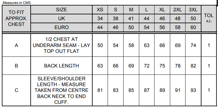 Size Guide