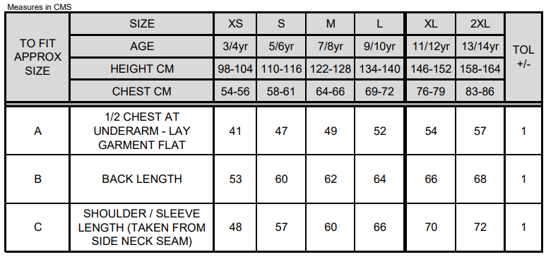 Size Guide