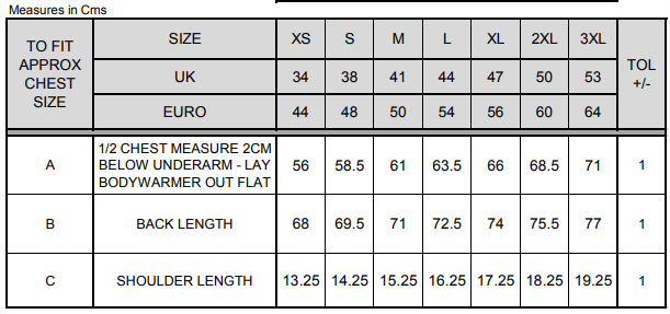 Size Guide