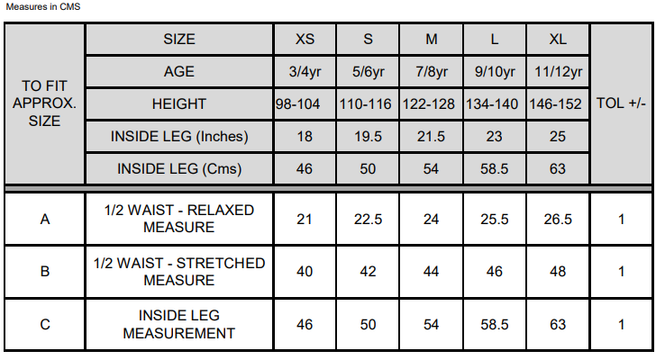 Size Guide