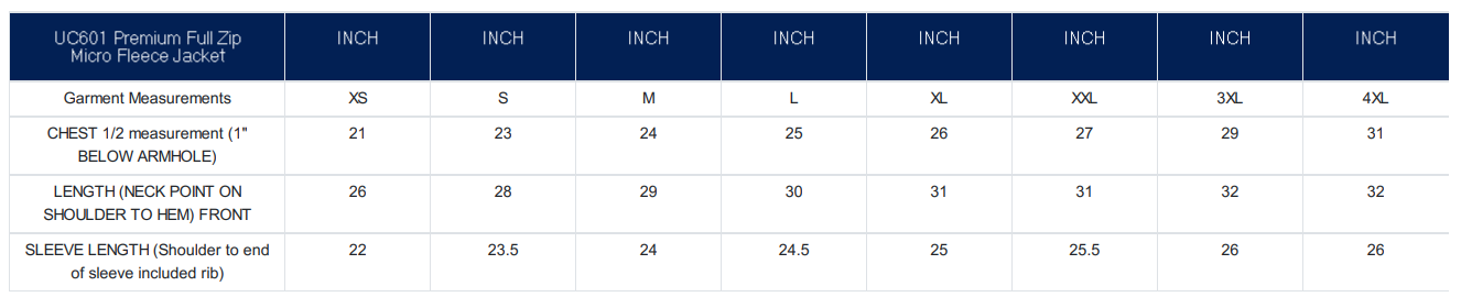 Size Guide