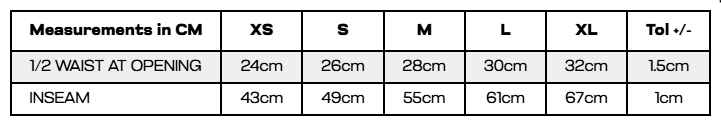 Size Guide