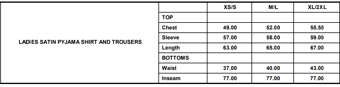 Size Guide