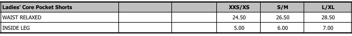 Size Guide