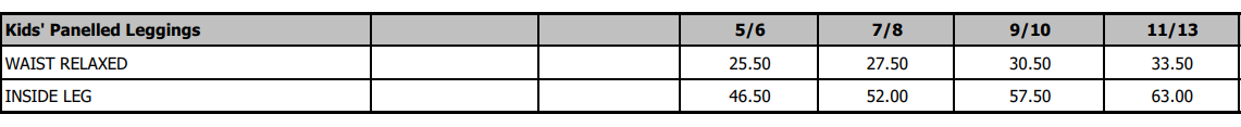 Size Guide