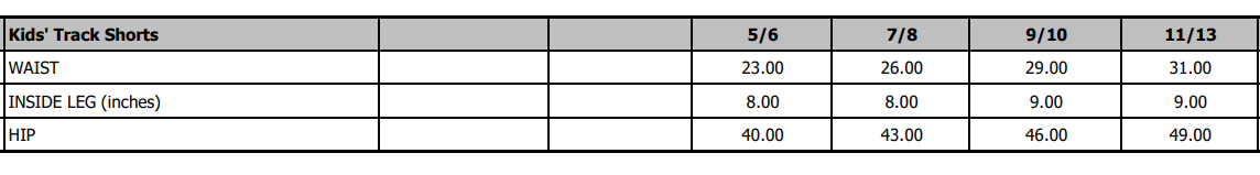 Size Guide
