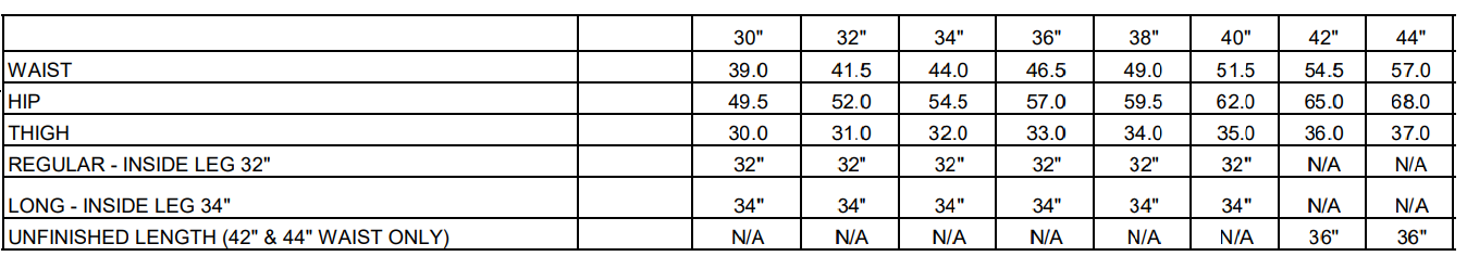 Size Guide