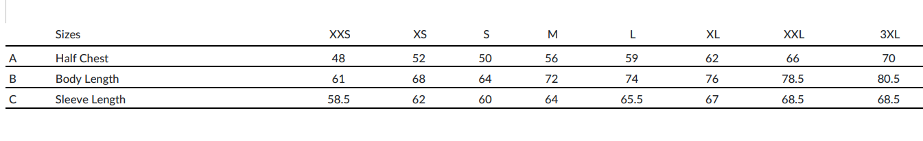 Size Guide