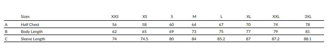 Size Guide