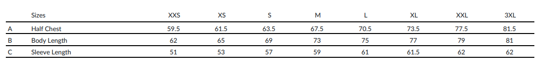 Size Guide