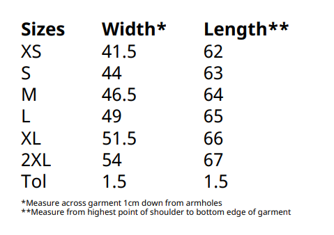 Size Guide