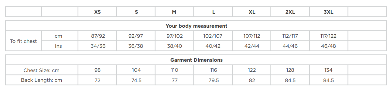 Size Guide