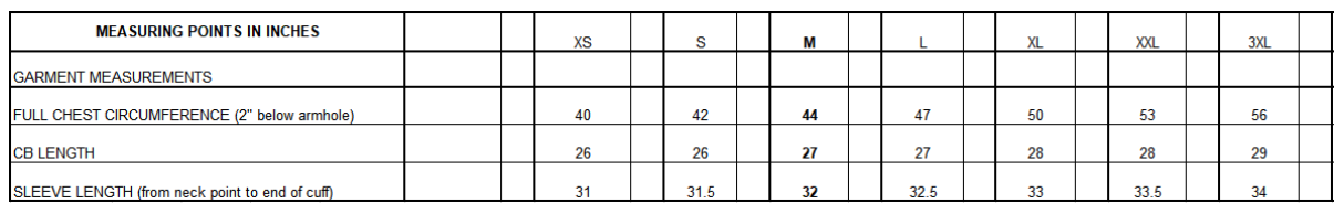Size Guide