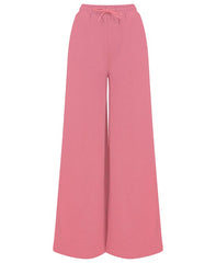 Women's sustainable fashion wide leg joggers