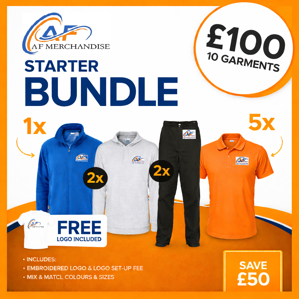 10 Garments Starter Bundle - Full Custom Workwear Set