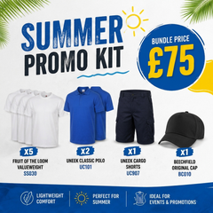 Summer Promo Kit - Custom Printed & Embroidered Event Workwear