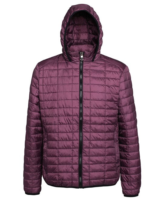 Honeycomb hooded jacket