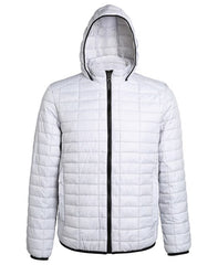 Honeycomb hooded jacket