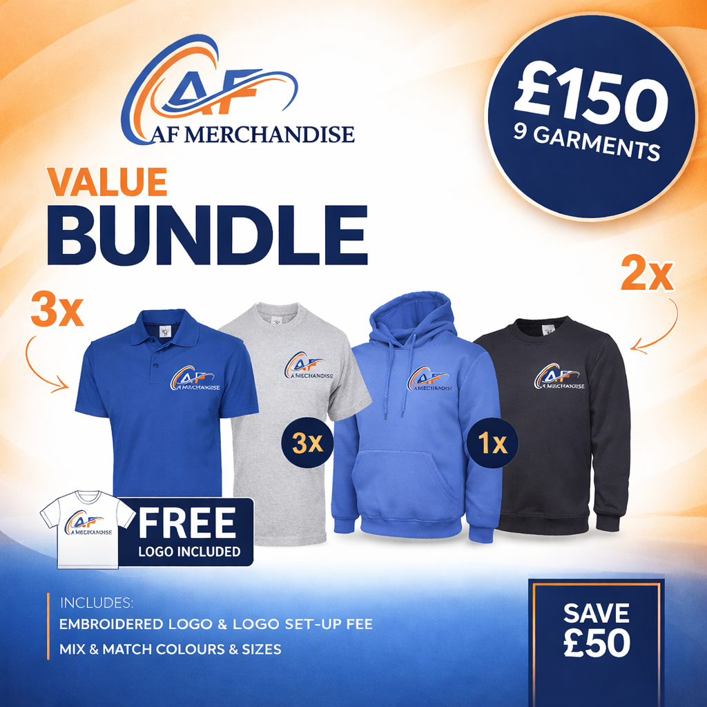 Value Workwear Bundle - Custom T-Shirts, Polos & Hoodies